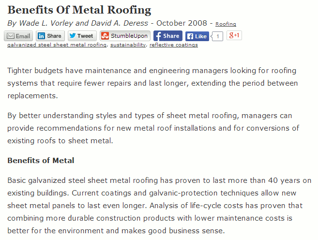 benefits of metal roofing image