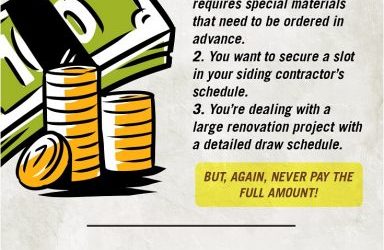 Infographics – Should You Pay Your Siding Contractor Upfront
